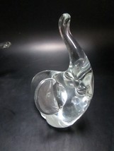 Elephant Murano Italy paperweight figurine 3 1/2 x 2 1/2&quot; - £26.23 GBP