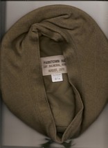 British Style Balmoral Beret Cap 1970 Made In Canada Green NOT Khaki Wrong Label - £11.72 GBP