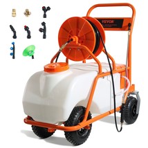 VEVOR Battery Powered Lawn Sprayer on Wheel, 0-90 PSI Adjustable Pressur... - $504.89