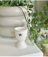 Porcelain Egg Cup with Gold Star - $14.72 CAD