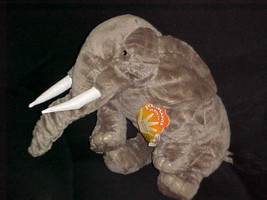 18&quot; Texture Elephant Puppet Plush Toy Tags Movable Trunk By Folktails Fo... - £44.96 GBP