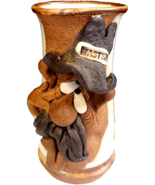 MAHON Stoneware UGLY 3D FACE Large "WASTED" Cowboy 8" Vtg BEER MUG Tankard ©1980 - $33.99