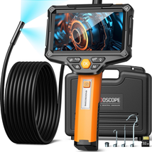 5&quot; Industrial Inspection Camera,16.4Ft Waterproof Snake Camera with Temperature - £85.97 GBP