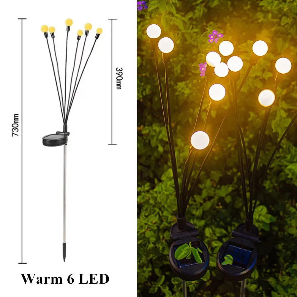 Solar Lamp Outdoor Garden Decor Firefly Solar Lights Waterproof Lawn scape Lamp  - £139.69 GBP