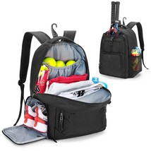 Tennis Bag For Men/Women To Hold 2 Rackets, Tennis Backpack With Separate Shoe S - £57.98 GBP