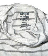 Carter’s Preemie Baby Bodysuit Lot Child of Mine 3 Pack Dino Neutral Unworn image 6