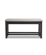 Sonoma Espresso &amp; Beige Upholstered Counter Height Storage Dining Bench - €171,93 EUR