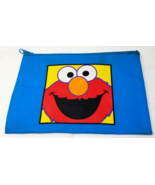 Elmo Pencil Bag Vinyl Bright Color Sesame Street 1990s Vintage - $15.15