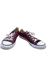 Converse All Star Low Top Sneakers Unisex Size M7/W9 Red White Canvas SK... - $30.84