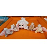 Pound Puppies 1996 Lewis Galoob Toys &quot;Pound Bunnies&quot; Lot of 5 Mini Plushies - $27.01 CAD
