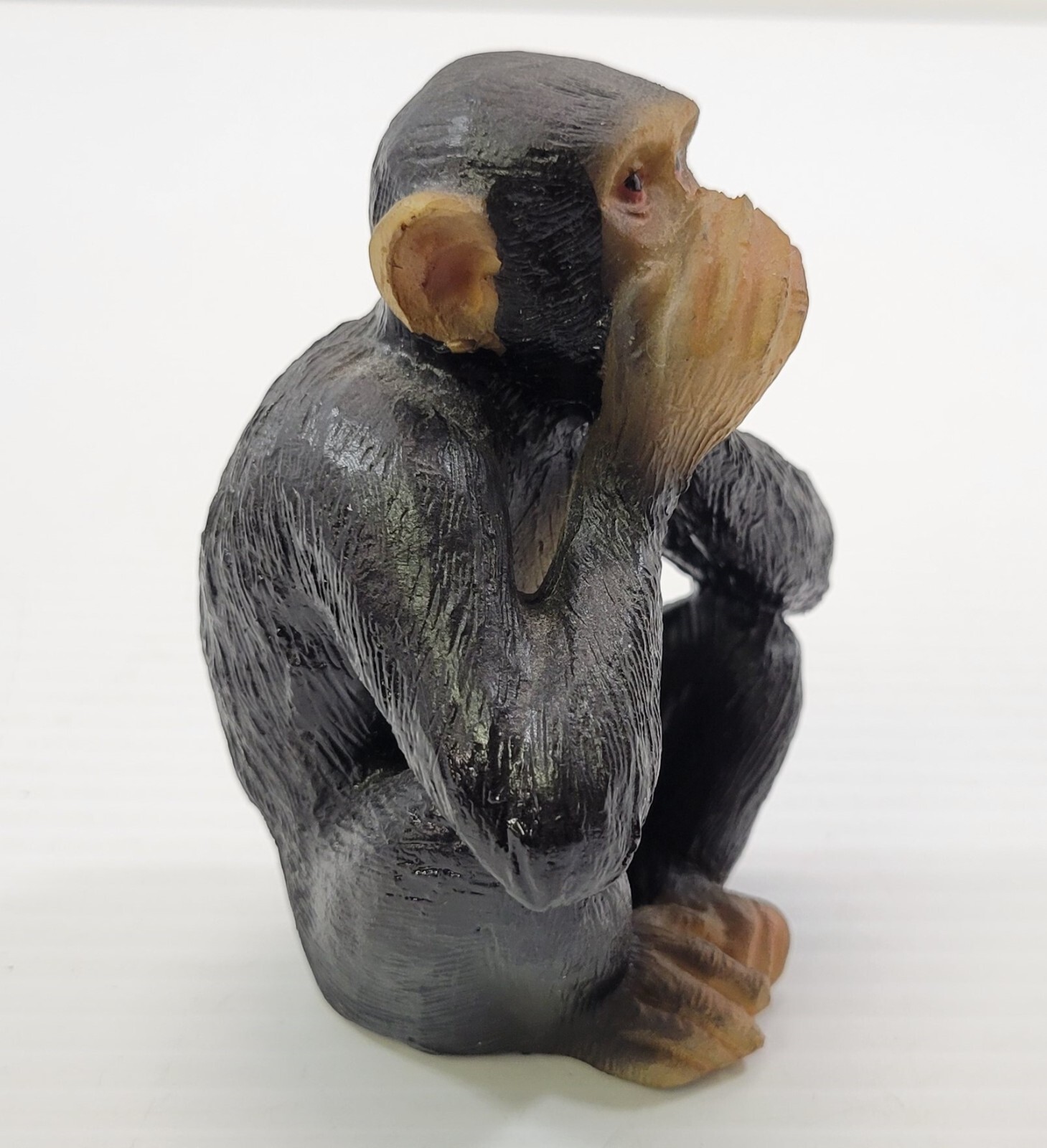 *B41) 3 Wise Monkeys Painted Resin Figurines Set Hear See Speak No Evil Item image 5