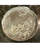 Arthur Court Magnolia 8&quot; Serving Decorative Plate Aluminum Vintage 2001 ... - $24.65