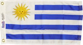 Uruguay - 12&quot;X18&quot; Nylon Flag - £20.76 GBP