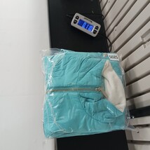 Adiktd RN#100306 Women's Turquoise Full Zip Sleeveless Vest Size Medium image 9