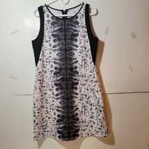 Reed Abstract Animal print sleeveless scoop neck mini dress size large - £16.60 GBP