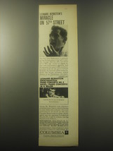 1959 Columbia Records Advertisement - Leonard Bernstein&#39;s Miracle on 57th Street - £11.98 GBP