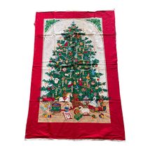 Vintage VIP Cranston Christmas Tree Panel Wallhanging New  Uncut  - $12.99