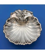 Reed &amp; Barton Silver-plate Serving Dish 11&quot; Grape Motif Footed &amp; Scallop... - $79.95
