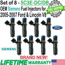 BRAND NEW OEM Siemens 8Pcs Fuel Injectors for 2006, 2007 Lincoln Mark LT 5.4L V8 - £315.05 GBP