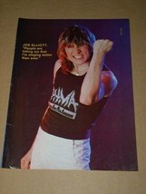 Def Leppard Hit Parader Magazine Photo Vintage 1983 - £17.95 GBP