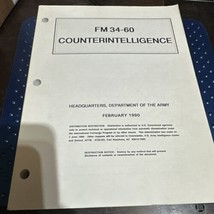 Vintage 1990 Counterintelligence Field Manual FM34-60 - £15.49 GBP