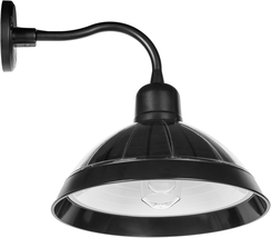 Gama Sonic 12&quot; Solar Barn Light, Wall-Mount Gooseneck, Dusk to Dawn, 150LM - $206.99