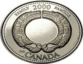 2000 Canadian 25-Cent Family/August Millennium Quarter Coin UNC - £1.13 GBP