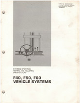 Cat F40, F50, F60 Systems Testing &amp; Adjusting Specs Manual (SENB8202-01)... - £17.39 GBP