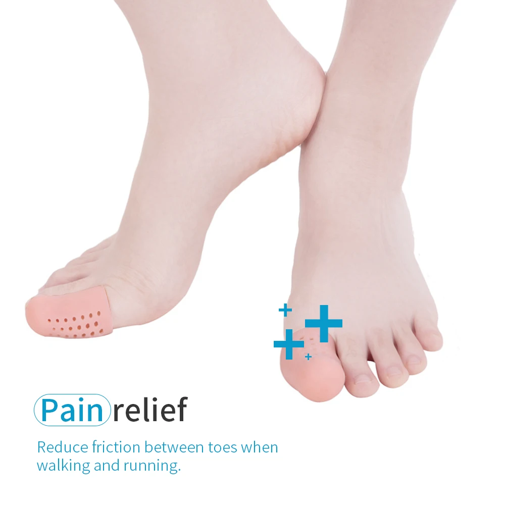 Play 2Pcs Foot Care Tool Silicone Gel Toe Separators Stretchers Toe Tube Corns B - £23.60 GBP