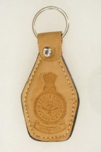 US Military United States Air Force Station Ambala India Tan Leather Key... - £15.06 GBP