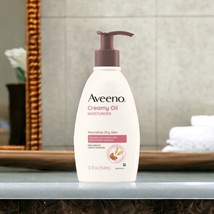 Aveeno Creamy Moisturizing Oil Soften &amp; Smoothen Skin Oatmeal Soothing 12 oz - £11.16 GBP
