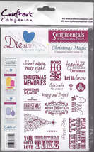 Crafter&#39;s Companion. Die&#39;sire Sentimentals Christmas Magic Stamp Set - $5.00