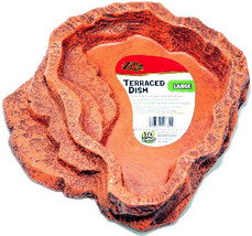 Zilla Terraced Dish for Food or Water for Reptiles Large - 1 count Zilla Terrace - £32.64 GBP