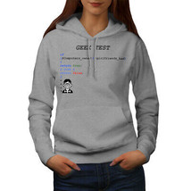 Wellcoda Geek Coding Programmer Womens Hoodie, Test Casual Hooded Sweatshirt - £28.25 GBP