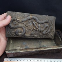Antique Chinese Export Bronze Box w/Dragon Decoration Rare Finds - $465.60