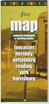 Pennsylvania Road Map 2001 Lancaster Hershey Gettysburg Reading York Har... - $7.87 CAD