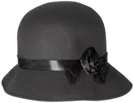HMS Women&#39;s Cloche Hat, Black, One Size - £23.97 GBP