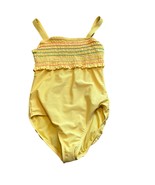 Gap Kids Yellow One-Piece Swimsuit L - Smocked Ruffle Bodice &amp; Adjustabl... - €15,01 EUR