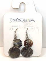Croft &amp; Barrow Dangle Drop Genuine Shell Earrings - £7.84 GBP