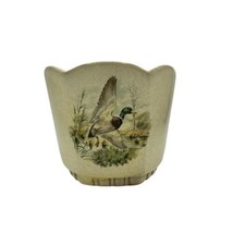 Vintage Frankoma Pottery Planter Pot 37 Canadian Goose 6 Sided - £14.43 GBP