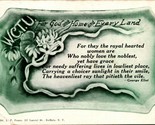 Vtg Postcard 1908 Womens Christian Temperence Union George Eliot Quote - $18.04