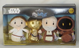 Hallmark Itty Bittys Star Wars Luke, C-3PO, Obi-Wan &amp; Jawa Plush Collector Set  - £26.33 GBP