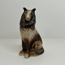 Vtg Sheltie Collie Shepherd Dog Lassie Ceramic Figurine 7&quot; Tall - $6.57