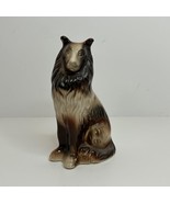 Vtg Sheltie Collie Shepherd Dog Lassie Ceramic Figurine 7&quot; Tall - $8.90 CAD