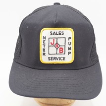 Vintage Mesh Adjustable Snapback Trucker Hat Cap w/ J&amp;B Meter Pump Patch - $38.60