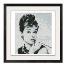 All Stitches   Audrey Hepburn Cross Stitch Pattern .Pdf  210 - £2.15 GBP