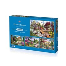 Gibsons Flora and Fauna Jigsaw Puzzle (4 x 500 pieces)  - £43.11 GBP