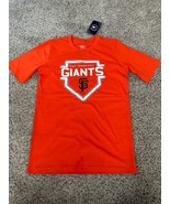 MLB San Franciso Giant Orange Short Sleeve Crew Neck Shirt Size Youth Si... - €15,97 EUR
