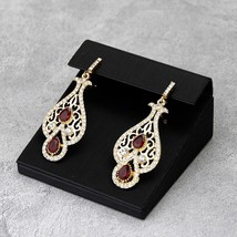 Sunspicems Chic Caftan Earring for Women Gold Color Algeria Moroccan Wedding Jew - £7.24 GBP