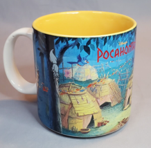 Pocahontas Coffee Mug Disney Colors of the Wind Capt John Smith Meeko 1990s - £11.00 GBP